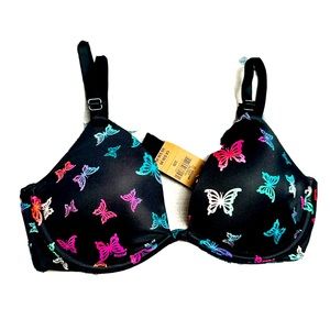 New-Pink 32B butterfly brassier